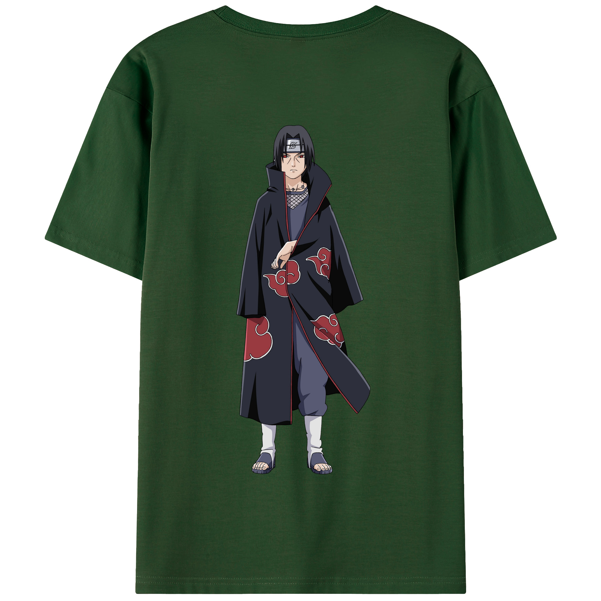 （画像用） NARUTO -ナルト- うちは イタチ Uchiha Itachi 綿100％半袖Tシャツ（背面プリント）
